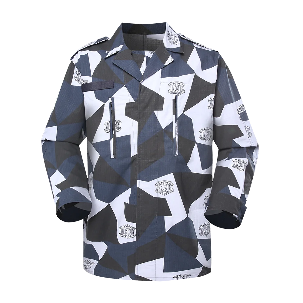 kuwait tactical suit blue and white training suit men shirt tactical camouflage uniform
