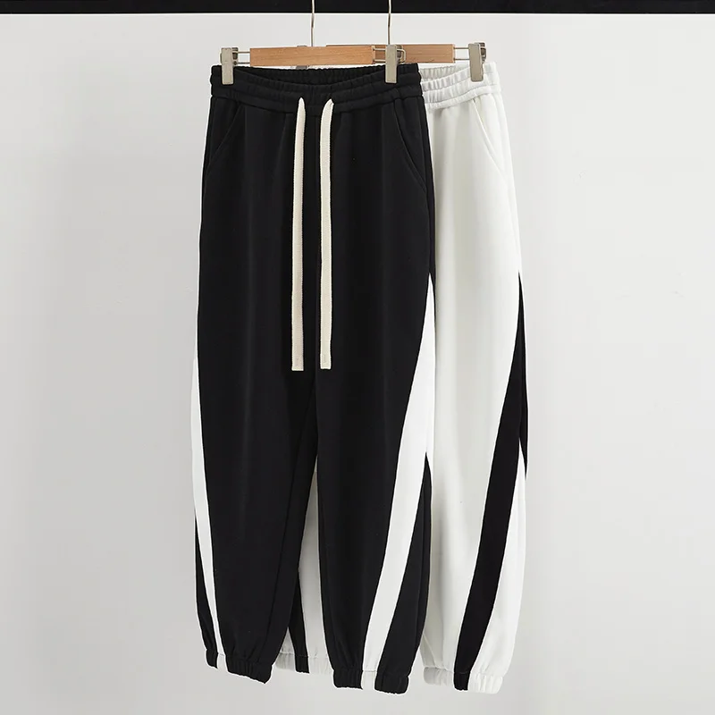 Dcy Jogging Man Cotton Pants,Y2K Baggy Straight Loose Wide Leg Jeans Pant Men,Seasonless Pants Unisex