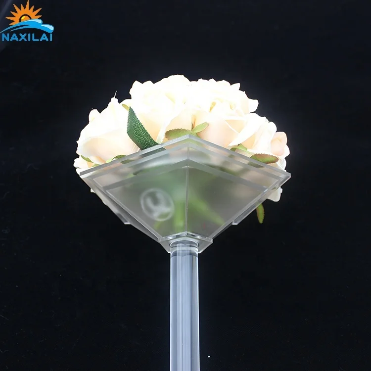 NAXILAI держатели для свадебного букета, акриловые удерживающие розы, оптовая продажа, пластиковый держатель для букета невесты