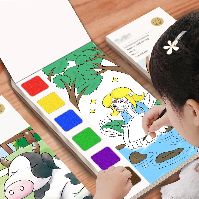 Детская портативная Акварельная живопись, 20 листов