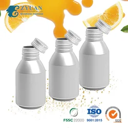 250ml 330ml Free Sample Soda Water Honey Sealing Screw Lid Cover Top Empty Custom Printed Blank Aluminum Drinks Bottle
