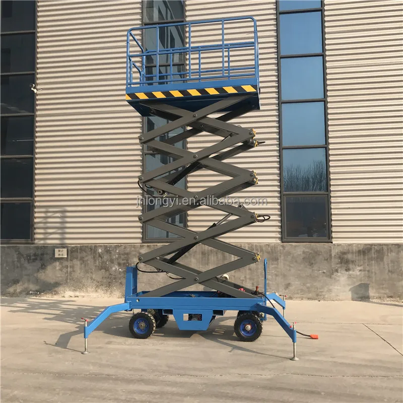 High Quality 10m 14m Mobile Hydraulic Trailer Electric Scissor Lift Table Lifting Platform
