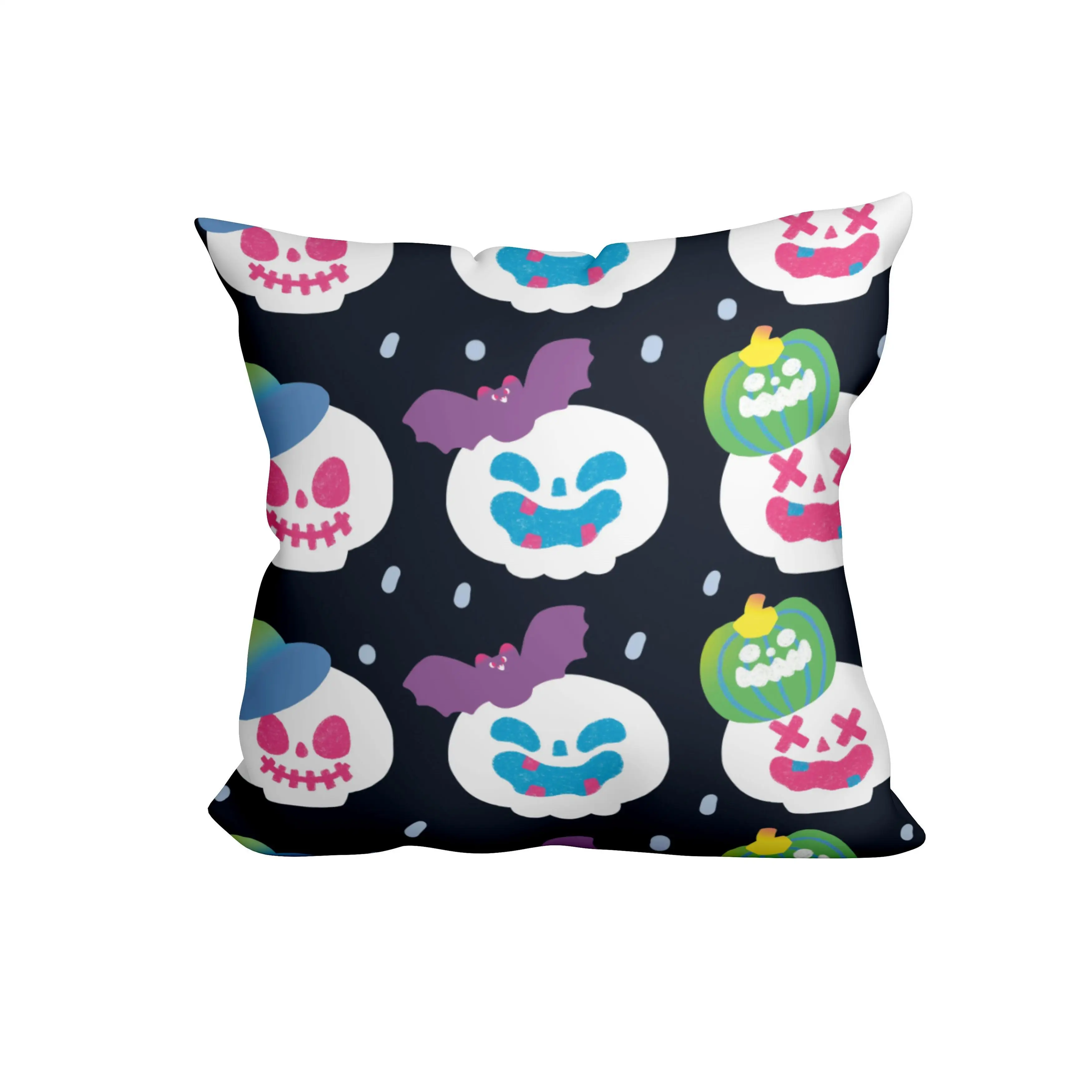 Printed Pillow Silk Block Print Pillows Standard Size Orange Colors Custom With Custom Box Wholesale Anti Bacterial Pillow Case
