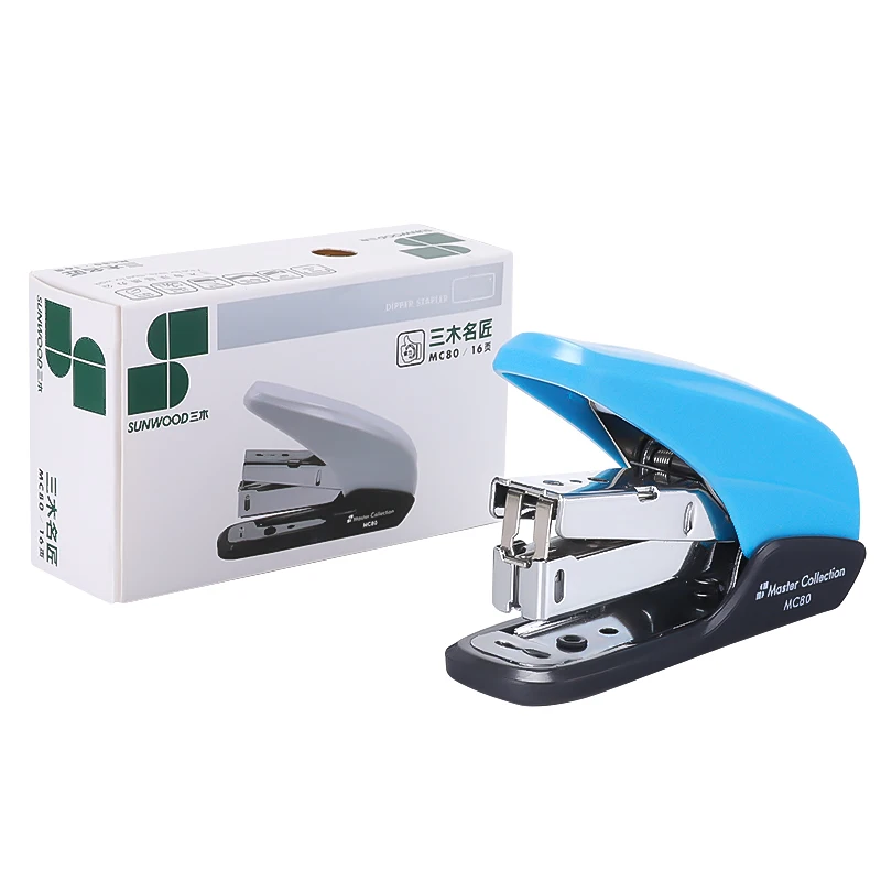SUNWOOD  Manual Mini Stapler Machine for Office Stationery Desktop MC80 Power Saving #10 Staple