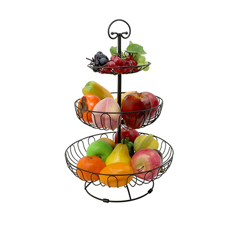 Wedding Party Metal Wire 3 tier collapsible rose gold cake cupcake stand for Birthday