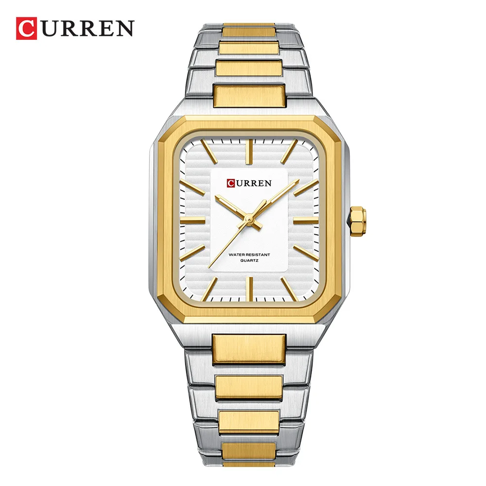 CURREN Watch for Men Fashion Stainless Steel Water Resistant Quartz Watch Luxury Sport Watch Man Clock Relogio Masculino 8457