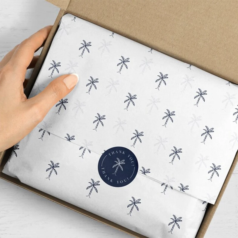 Custom Logo Printed  Paper Sheets 17gsm Gift Jewelry Toys Shoes Clothing Wrapping Silk tissue Paper