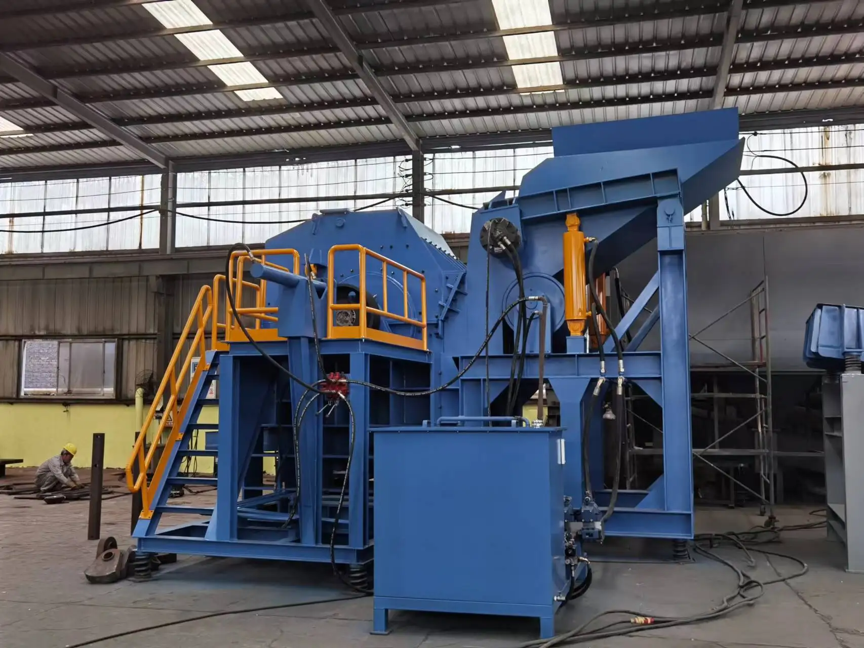 Scrap Aluminium Hammer mill Crusher Shredder Recycling Machine