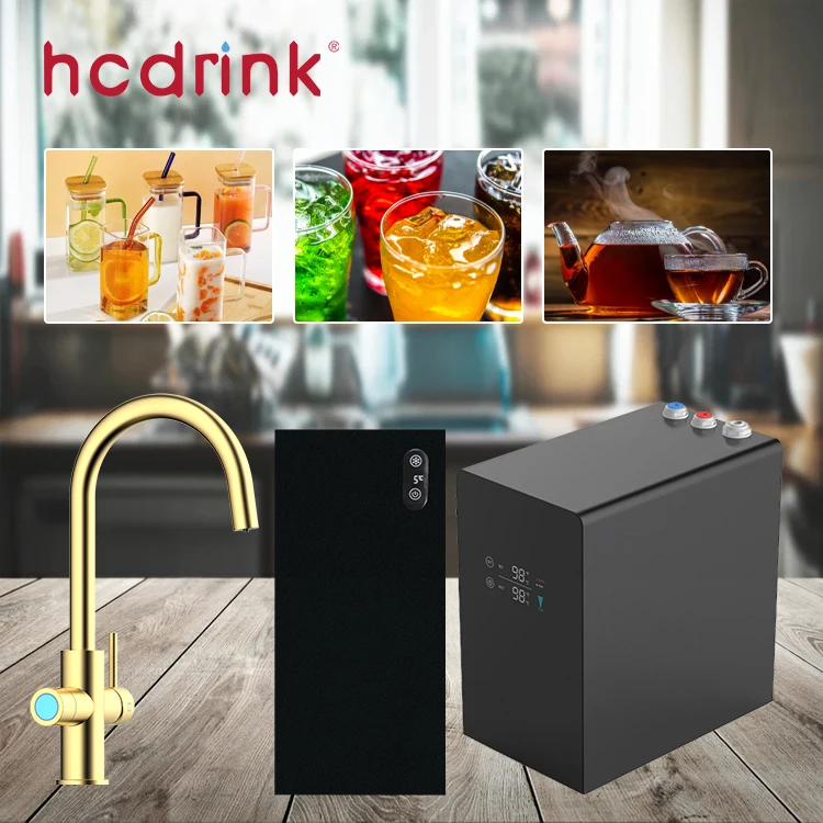 Iwater Commercial New Style Kitchen Instant Heating Luxury Mixer Clear Pure Water Purifier Faucet  Chiller Machine