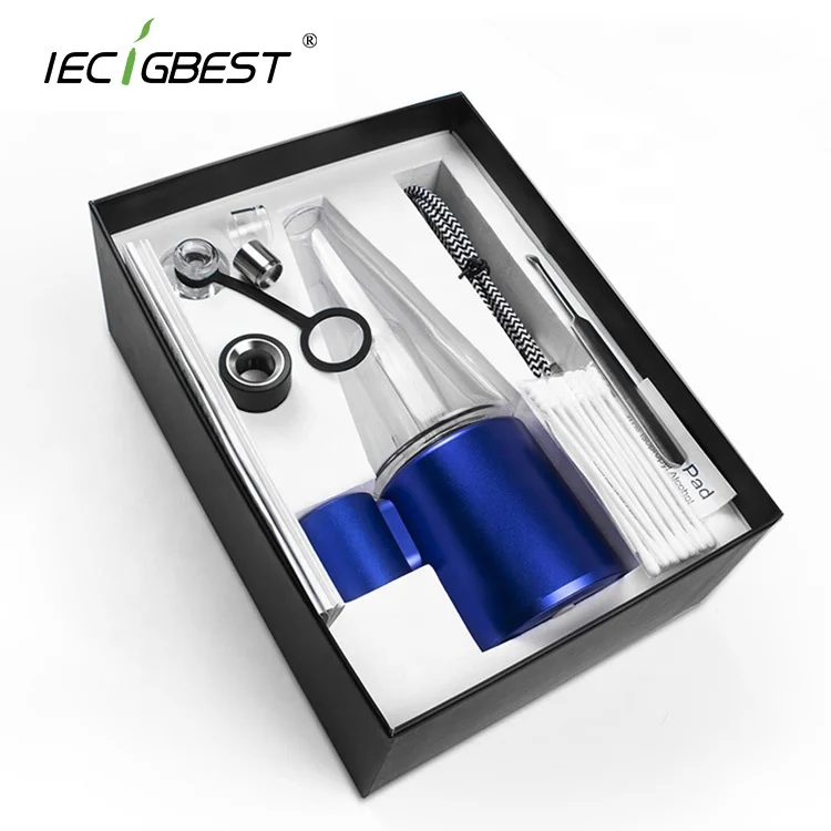 
2021 Large Portable Dab Rig 4000mAh TOBOR Smart Hand-held Portable e-Rig Glass Water Bubbler Wax Shatter Dab Rig 