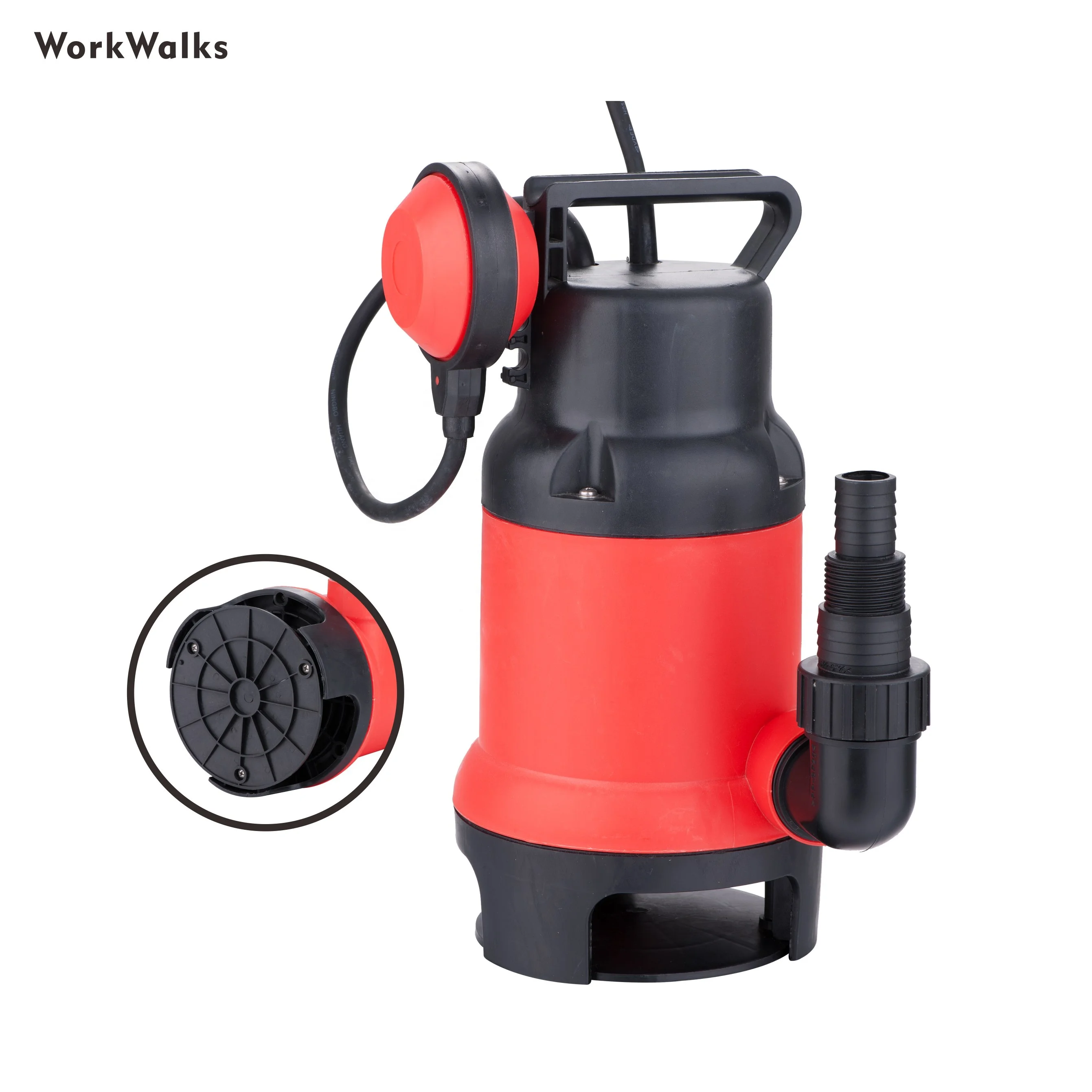 1100W Plastic Electric Submersible Pump Clean and dirty Water Pump With Float Switch Flood Drain Garden Pond Pump