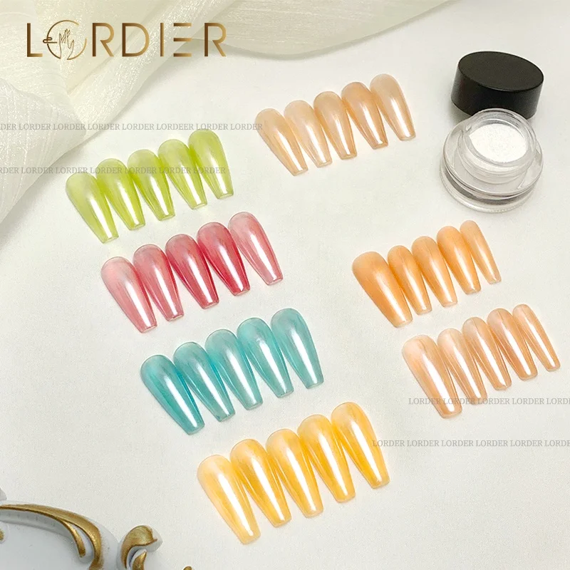 Newest Design Plating Crystal Powder Nail Clear Chrome Mirror Pigment For Nail Art