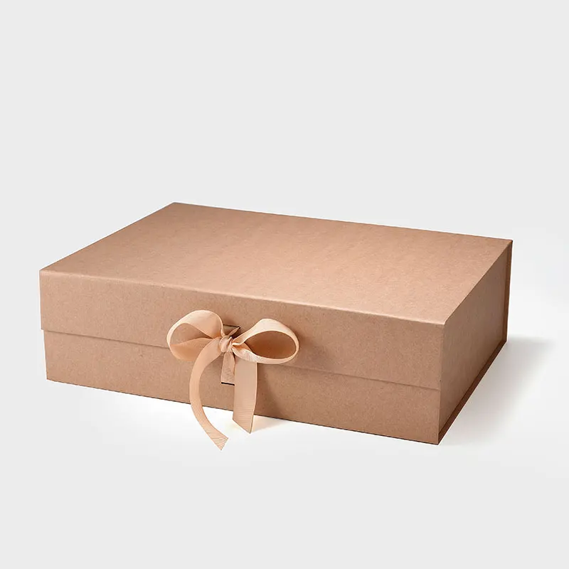 Deluxe large kraft color cardboard retail products paper gift boxes packaging wholesale