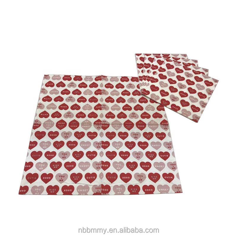 Factory wholesale high quality wedding folding paper napkins