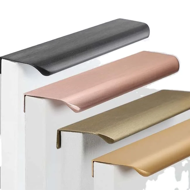 cabinet door pull handle lip handle simple Invisible concealed  hand handle