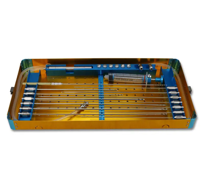 Premium quality fat transfer handle liposuction cannula set