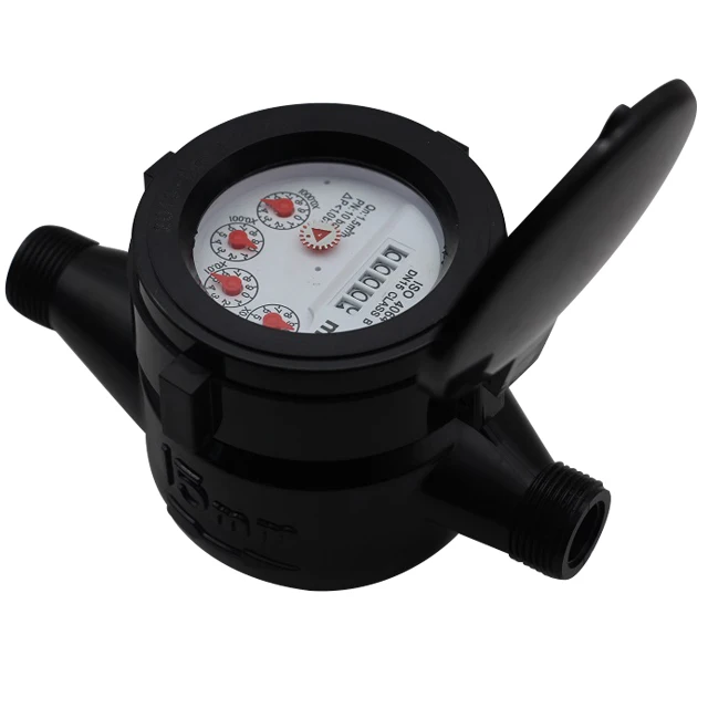 Iso 4064 Class B 20mm Inner Adjustment Device Multi Jet Dry Type Abs Plastic Cold Water Meter