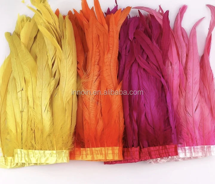 
Top Quality Rooster Feather Trim For Skirt/Dress Fringe Rooster Lace Trim 