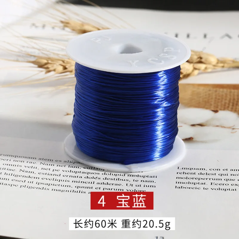 Colorful Flat Elastic String for Beaded Bracelet Making 1mm Flat Elastic Cord Line Accessories