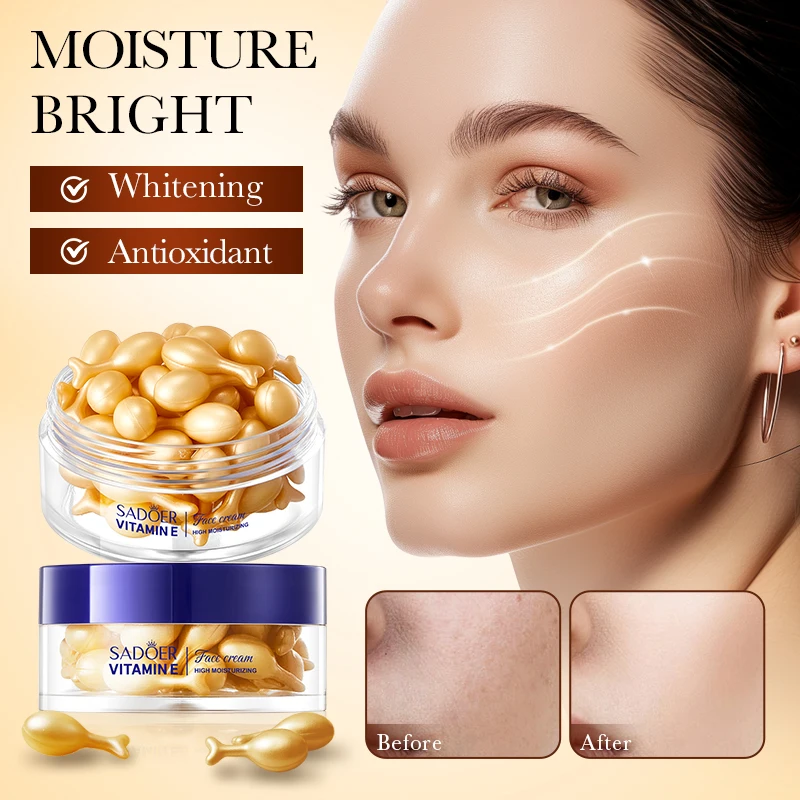 OEM SADOER Private Label Whitening Antioxidant Firming Hydrating Face Cream Evening Primrose Vitamin E Moisturizing Facial Cream