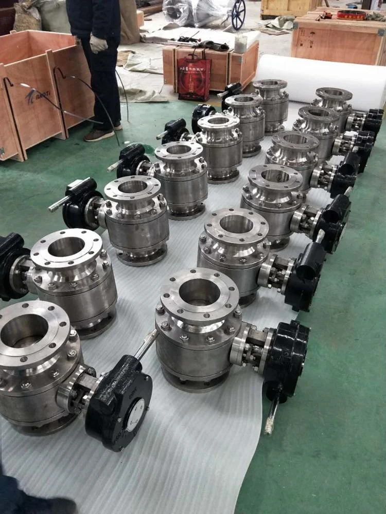 Used in Sewage water treatment system Corrosion resistant DN150 Titanium ball/globe valve