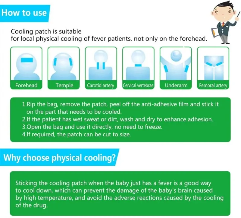 YTD In summer, use infant fever cooling pad gel cold compress high-efficiency analgesic gel patch