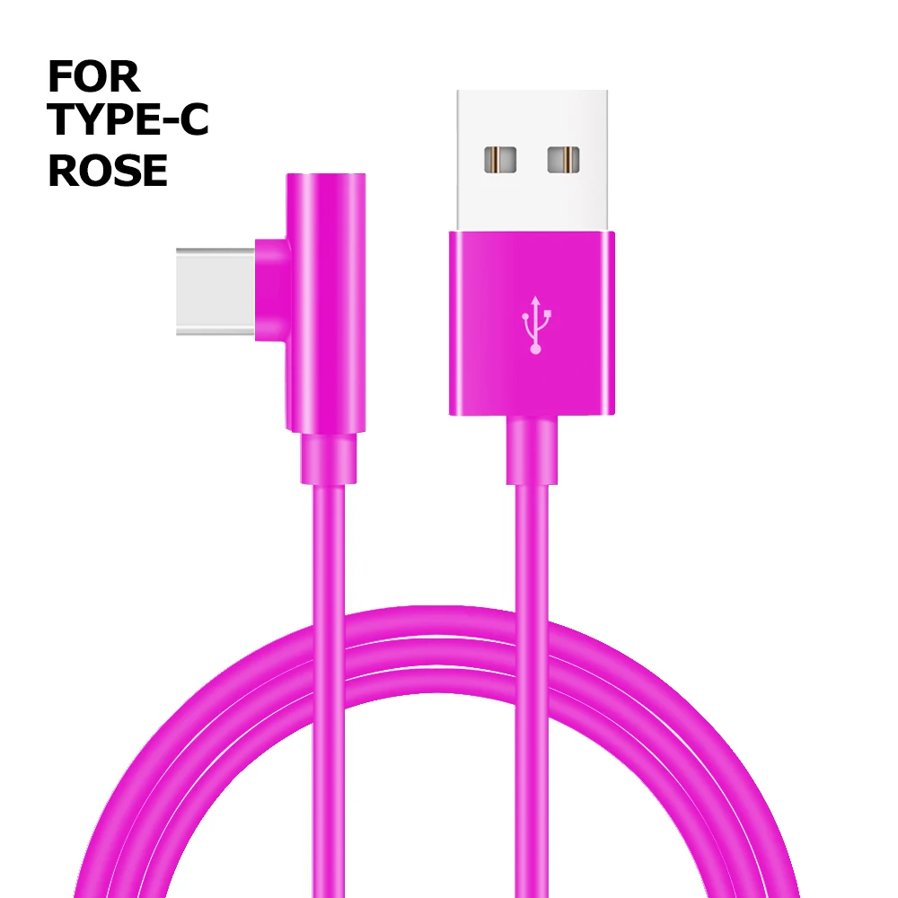 
Wholesale L Shape Play Game USB Cable, Type C 90 Degree Curve Charging USB TYPE-C Cable 