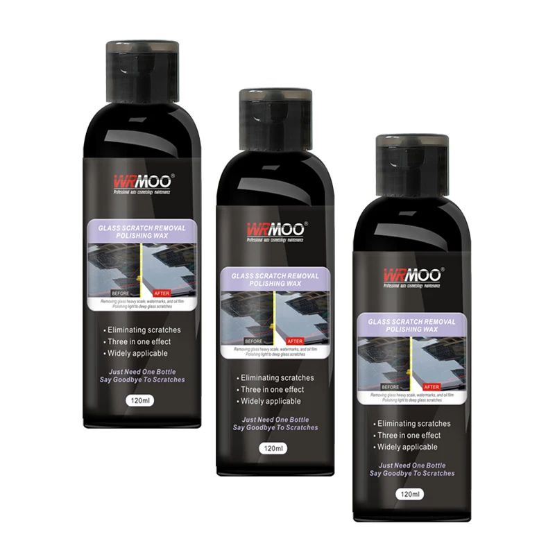 Automotive glass scratch removal, polishing wax, glass scratch repair tool, reducing agent, scraping, and scratching 120ML