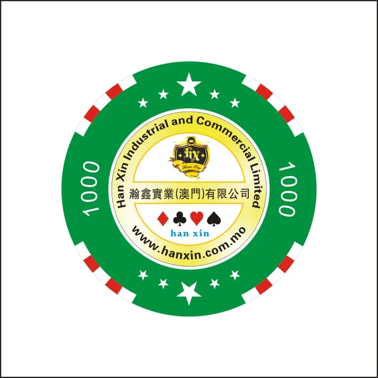 Nylon Material Custom 14g Poker Chips Custom Colour Casino Chips Plaques