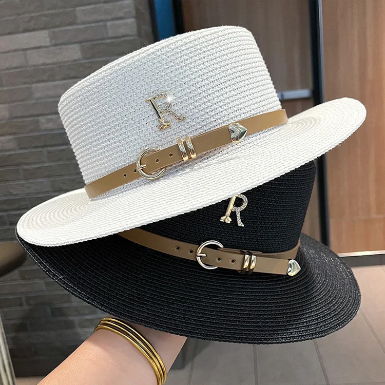 wholesale factory direct summer  unisex west Cowboy  Hat with leather ribbon straw Hat