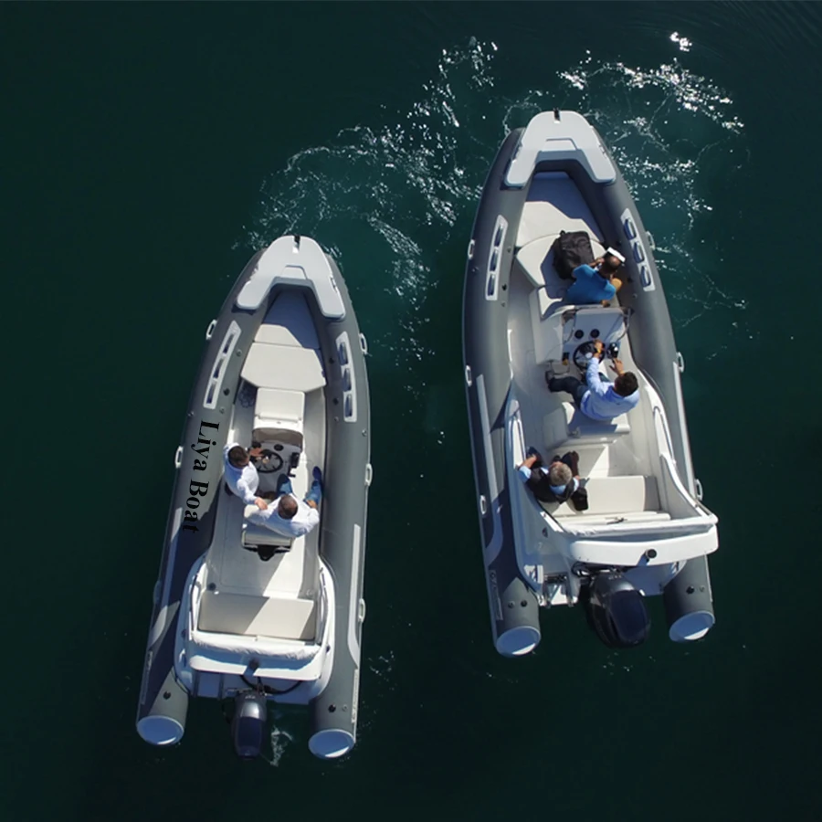 Lianya 5.2m Fiberglass Rigid Hull Inflatable Rubber Boats for Sale Netherlands