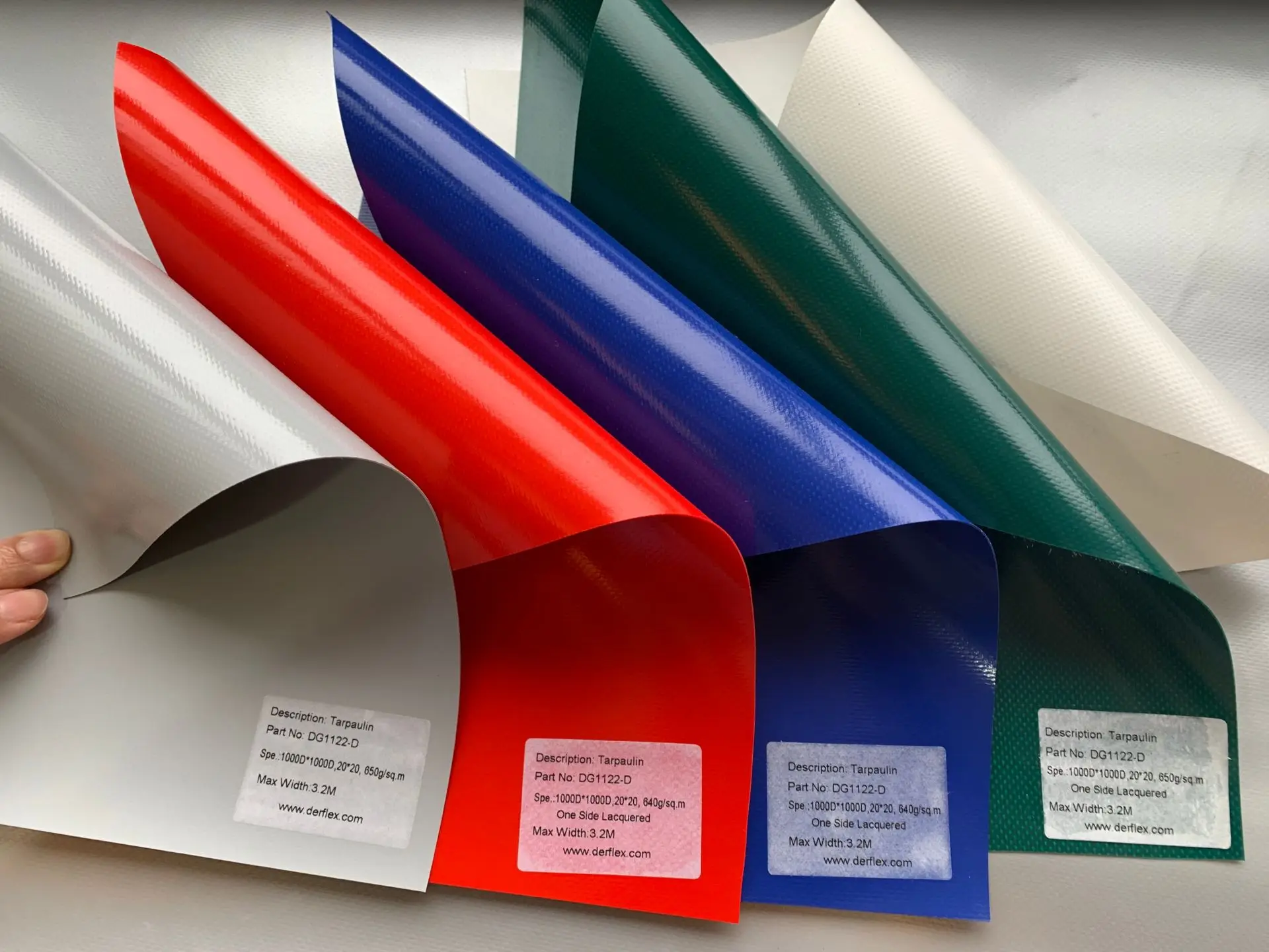 DERFLEX 650g PVC Coated Tarpaulin Fabric for Trampoline Inflatable PVC for Bouncy Castles Slide Castle Inflatable