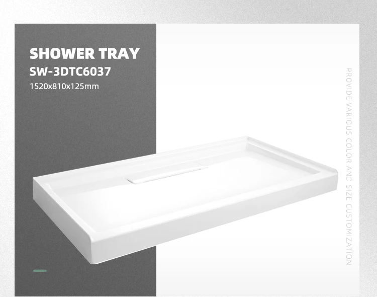 SEAWIN frameless glass shower panel shower pan drain crack repair refinishing  pitch install float kit shower pan  kit for tile