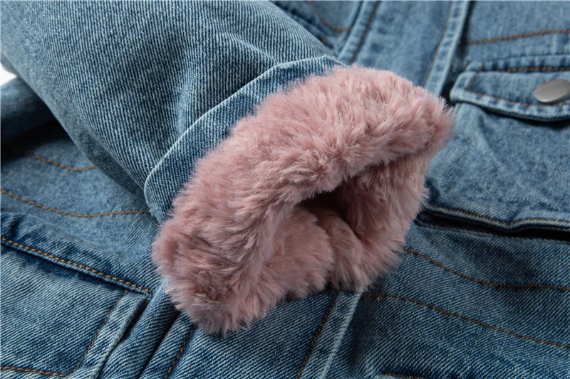 Wholesale Denim Jacket Kids Winter Coat Children Winter Jacket Girl Kids Winter Clothing For Girls