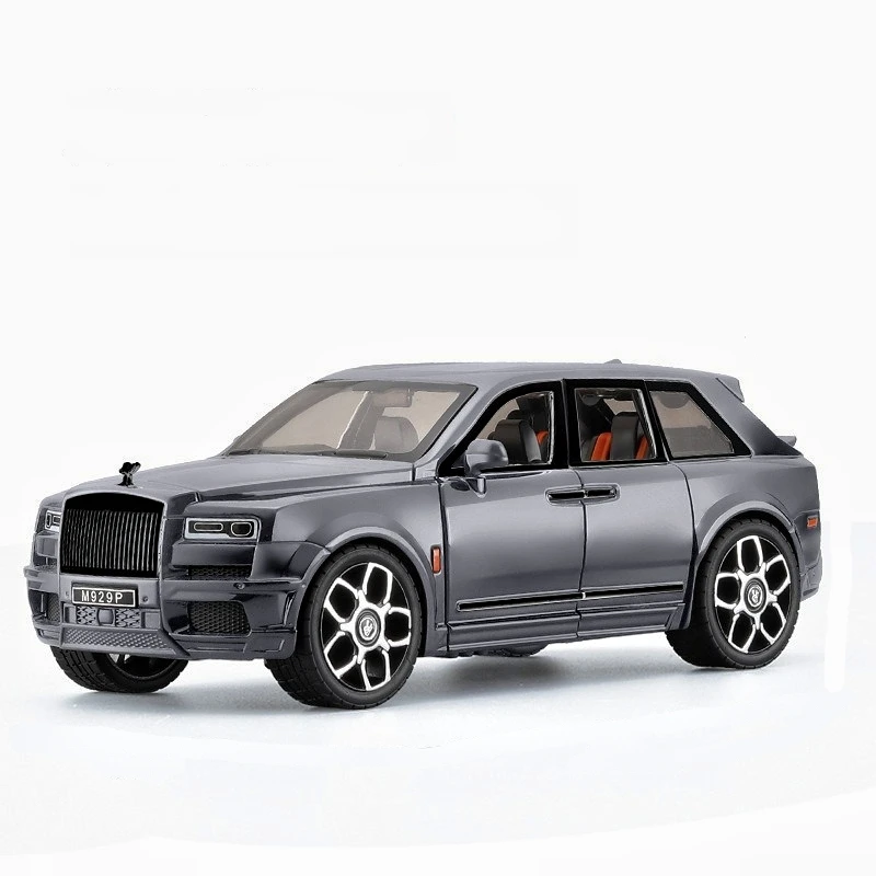 1:20 Diecast Model Cars Alloy Rolls Cullinan BB with Umbrella Alloy Car Model Decoration Metal Toy Car Model