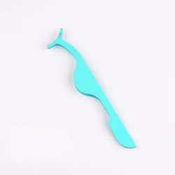 Wholesale rose 3 piece eyelash tweezers set volume eyelash extension with tweezer with glue applicator plastic tweezers