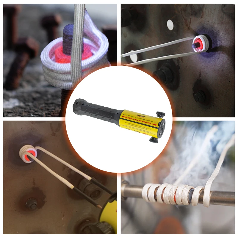 Magnetic Induction Heater 3 Coils Bolt Heat Remover Tool Kit 220V/110V Induction Heater Car Disassembly Repair Tool