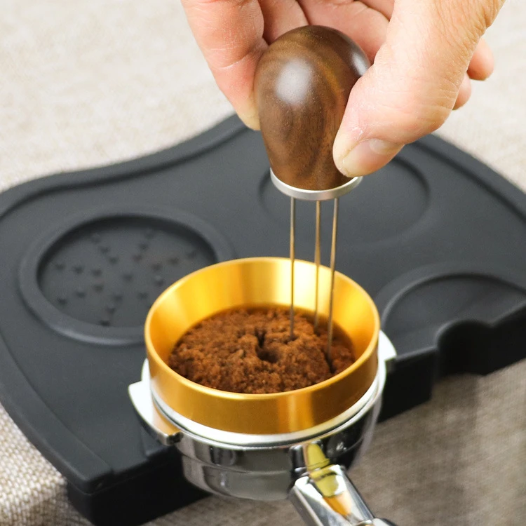 Лидер продаж 2024 игла из нержавеющей стали с тканевым порошковым инструментом barista специальный инструмент для порошковой кофейной ткани