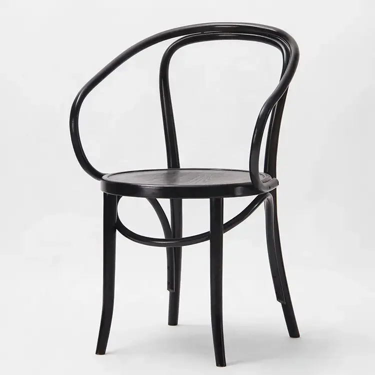 Wholesale Restaurant Solid Wood Vintage Classic Designer Beech Wood Bentwood Thonet Armchair chairs