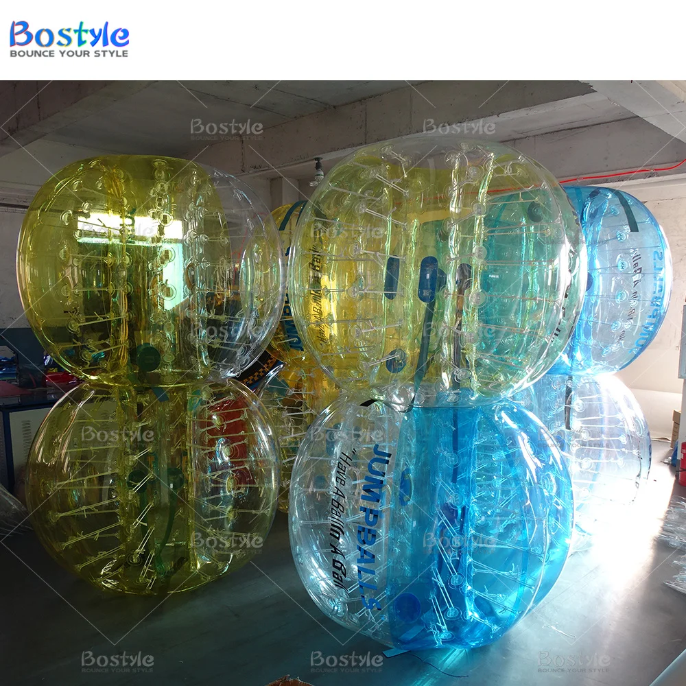 Clear TPU Bubble Soccer Ball Inflatable Bouncy Bumper Ball with hole For Adult
