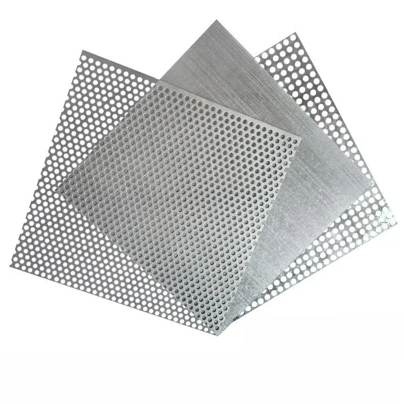 Customized Round Hole Square Hole Mild Steel Metal Laser Cut Filter Screen Galvanized Perforated Sheet