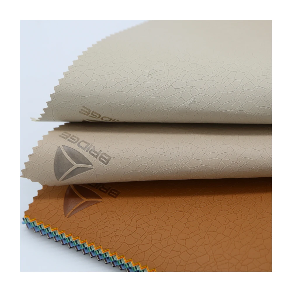 Wholesale Custom Pressed Leather Embossing Pattern Nonwoven Materials PU Synthetic Leather For Making Notebook Label