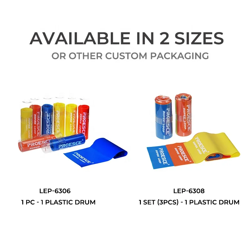 OEM Custom logo Fitness Exercise Tpe Resistance Bands Rubber Latex Workout Strength Elastic Yoga Bands