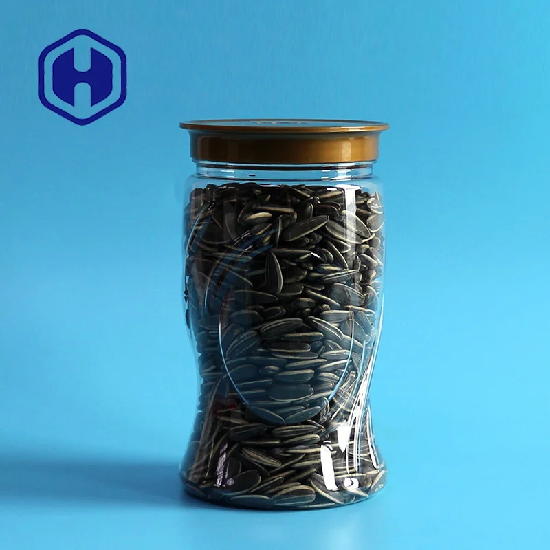 wholesale vase shape jelly nuts cereal dry fruits bpa free plastic 1000ml PET jars