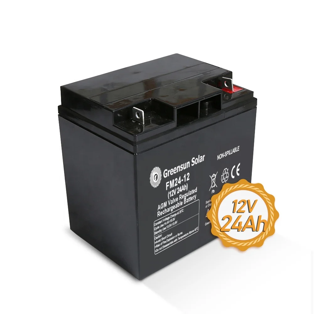 Greensun Solar 12v 12ah 17ah Sealed Acid Battery 24ah 33ah 38ah Lead Acid Batteries for Electric Bikes