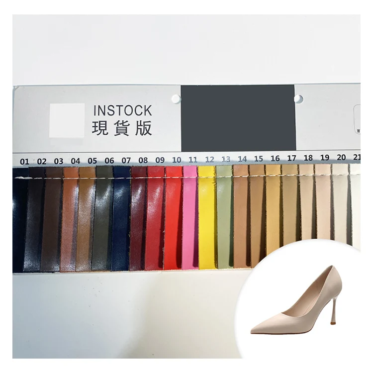 Wholesale Anti-Aging For 5 Years Smooth Artificial Nonwoven Calf Skin Leather Material PU For Shoes