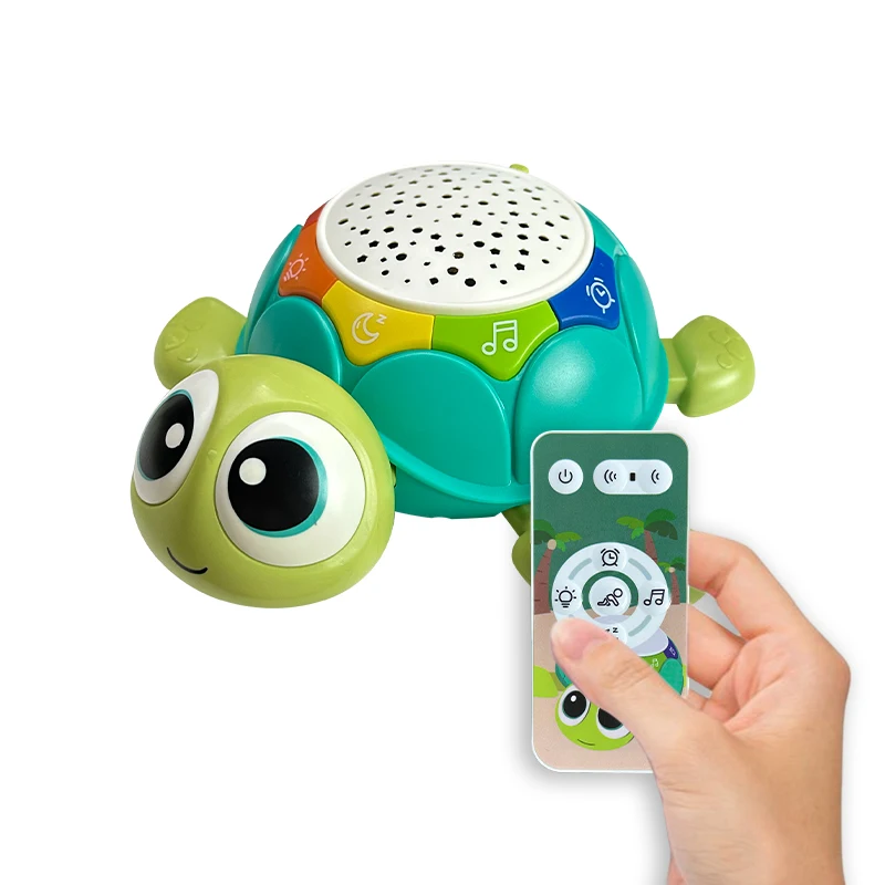 Customized 5 in 1 Funny Turtle Crawling Toys with Light & Sound for Baby 6-12 Months