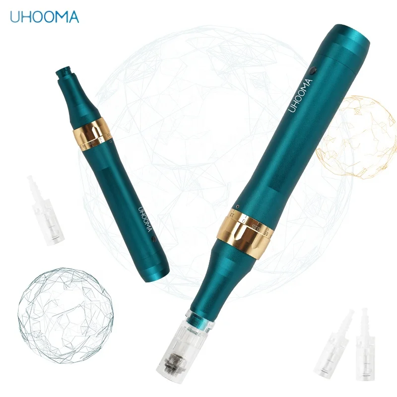 2021 hot beauty tool OEM/ODM  UHOOMA F7  professional 5 speeds levels wireless home use dermapen