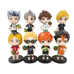 8pcs/set Haikyuu Anime Figure Kenma Kozume Shoyo Hinata Action Figure