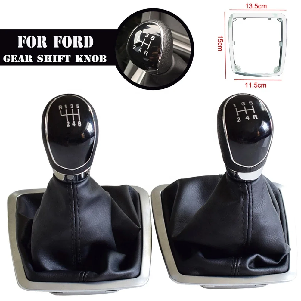 5/6 speed gear shift knob for Ford Focus mk2 FL Focus mk3 Fiesta mk7 Mondeo mk4 Transit Connect K uga C-max FL B-max S-max